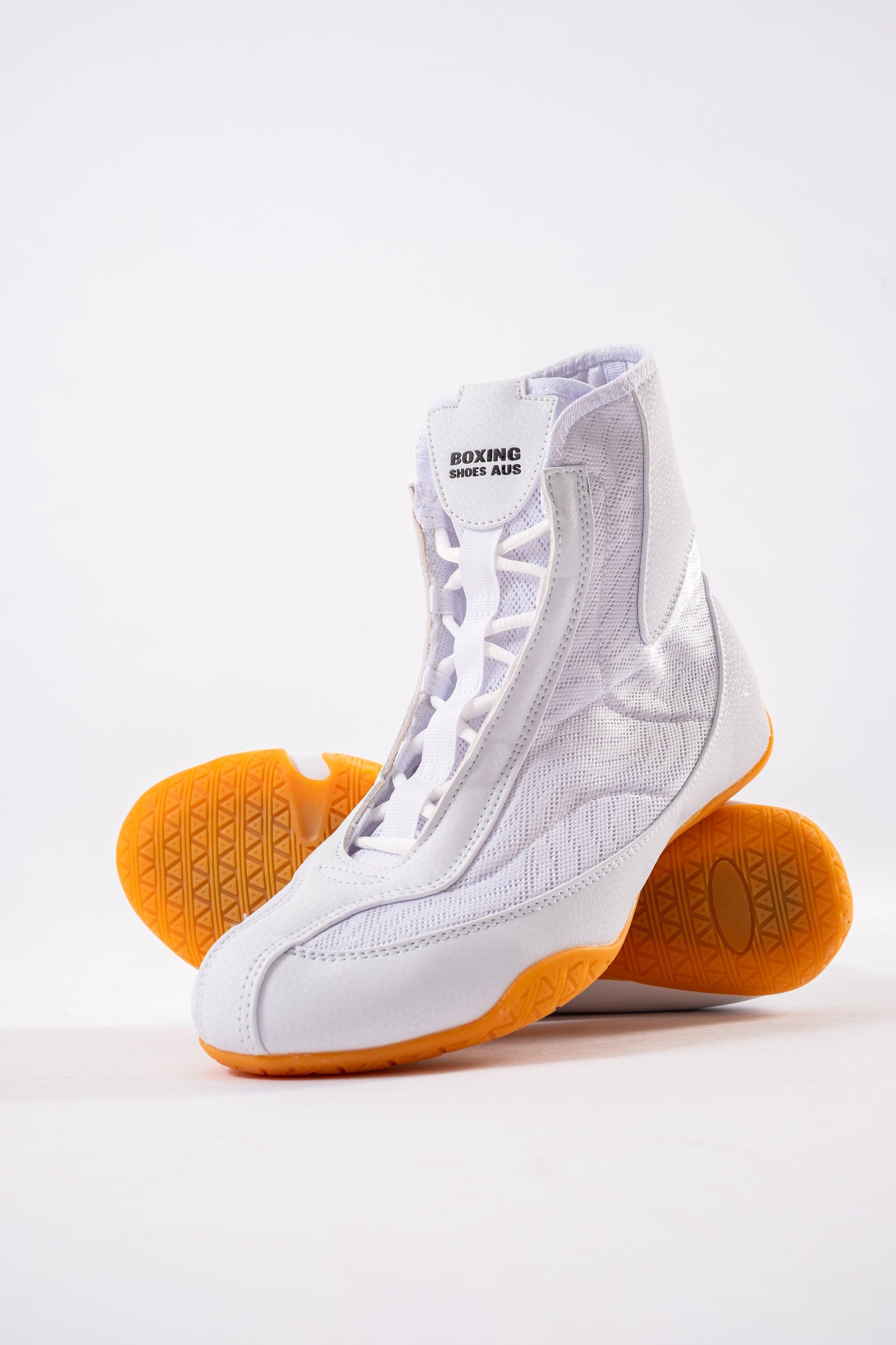 White Competition Boxing Shoes - Boxing Shoes Australia