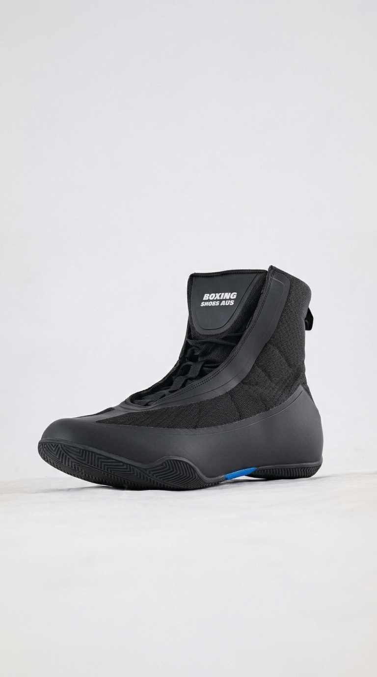 BSA Elite Black Boxing Shoes