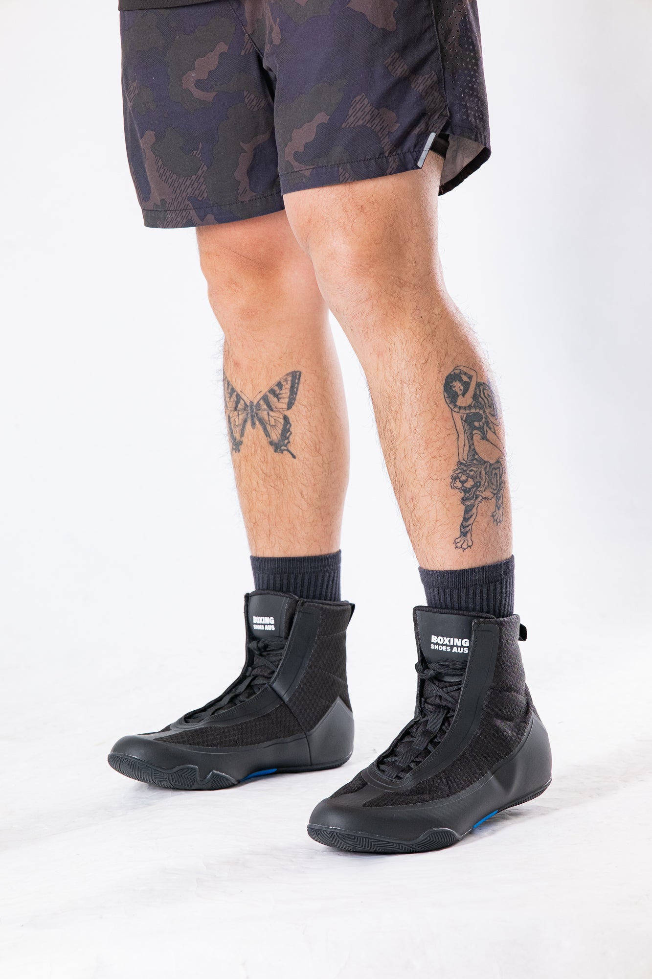 BSA Elite Black Boxing Shoes