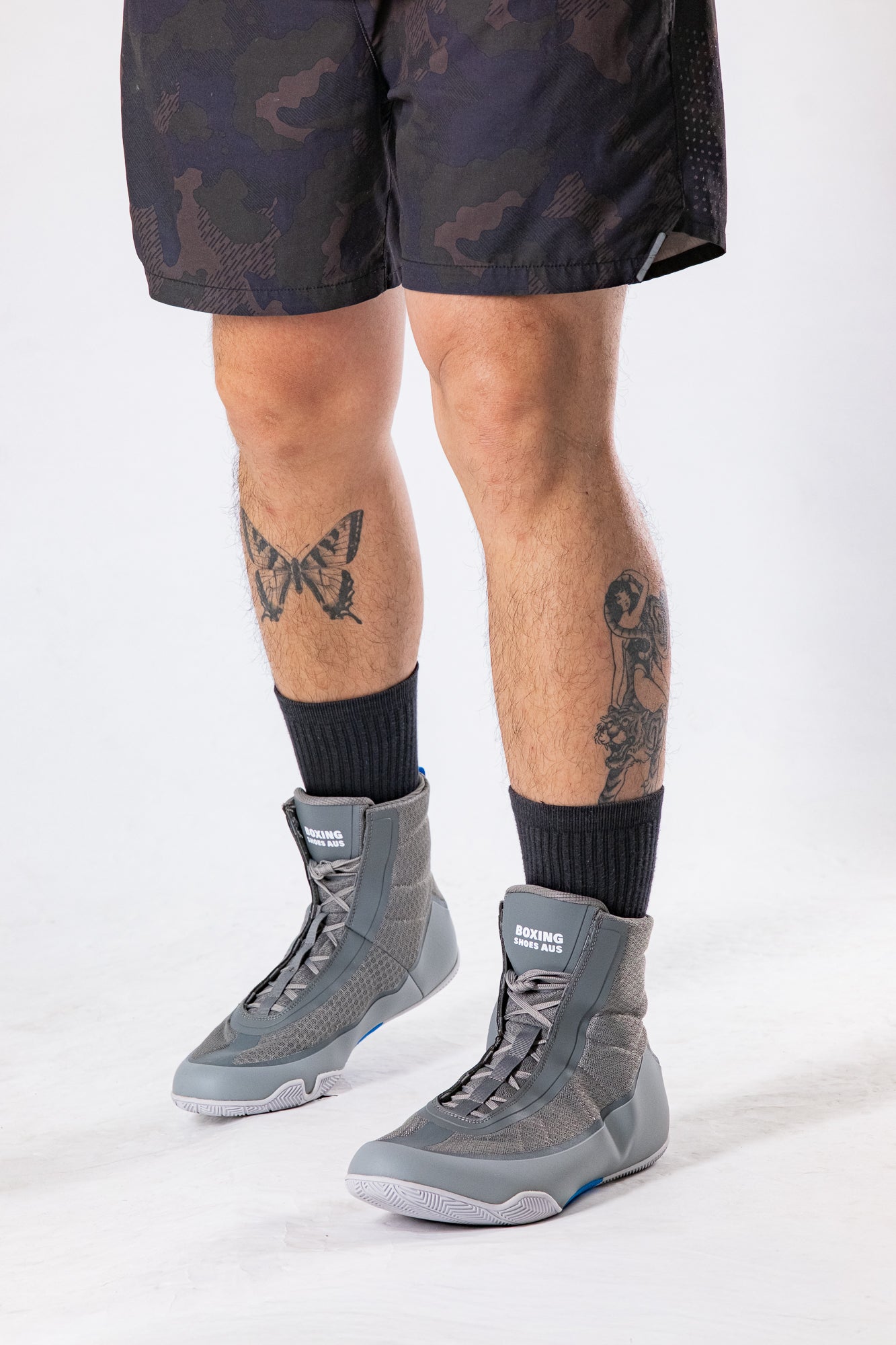 BSA Elite Grey Boxing Shoes