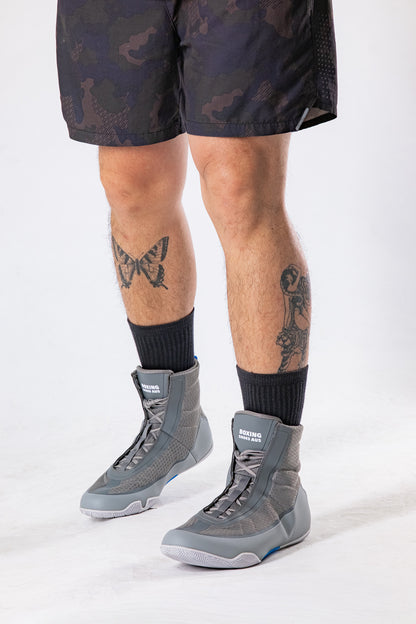 BSA Elite Grey Boxing Shoes