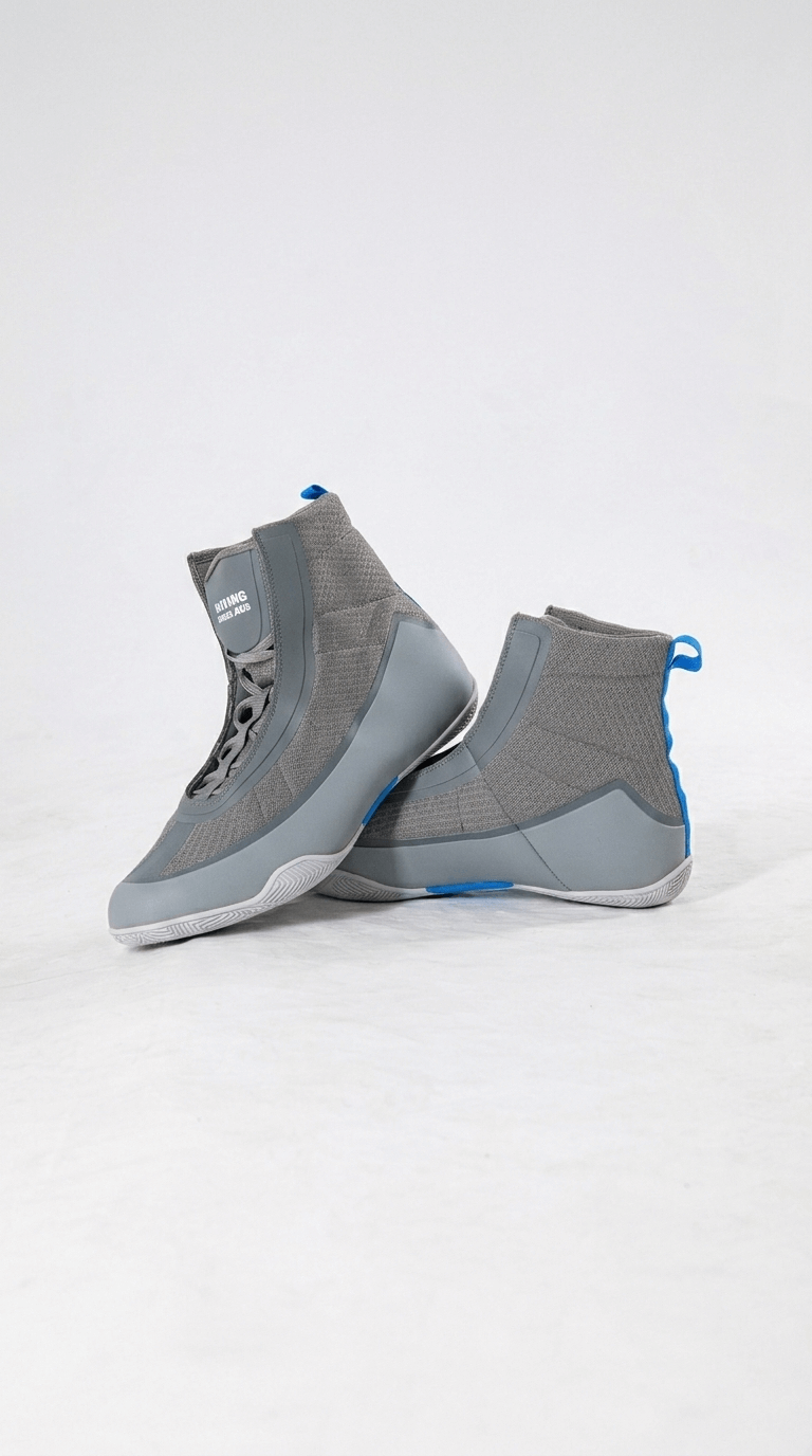 BSA Elite Grey Boxing Shoes