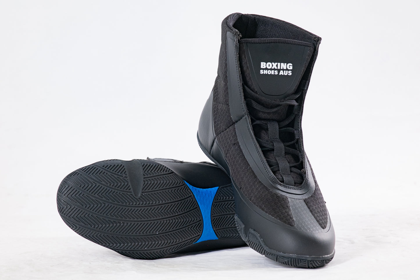 BSA Elite Black Boxing Shoes