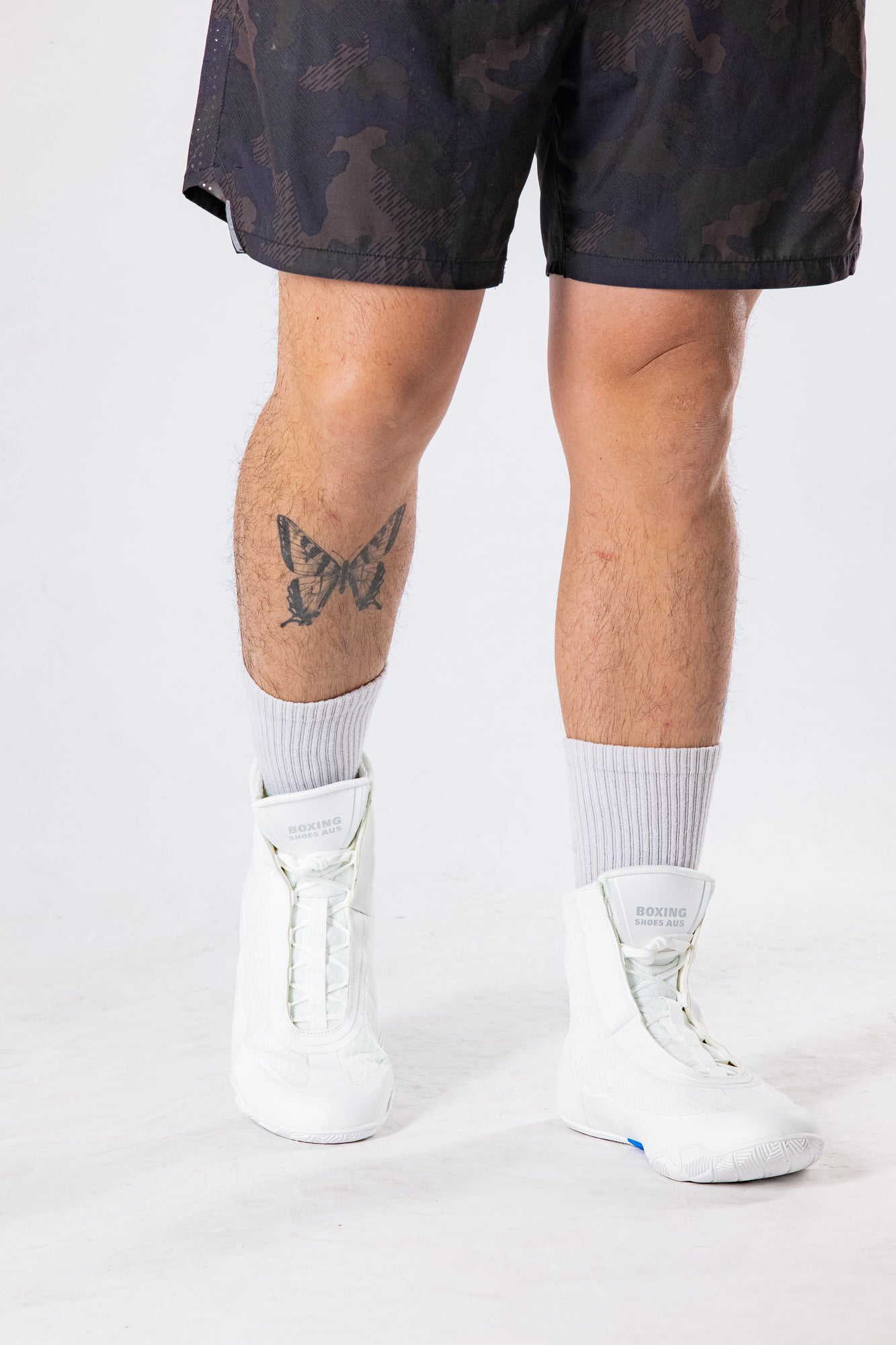 BSA Elite White Boxing Shoes